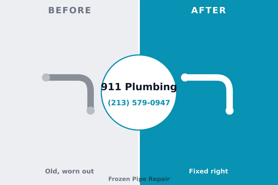 Before and after: plumbing company Mount Holly Springs, PA